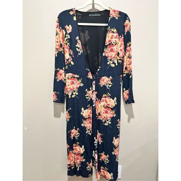 ZARA floral wrap Dress - Picture 1 of 6